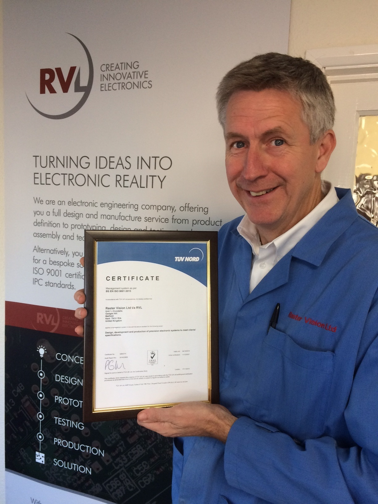 RVL stays ahead of the game with ISO 9001:2015 certification