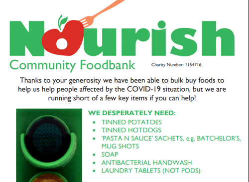 RVL donates to Nourish Community Food Bank in Tunbridge Wells, Kent